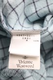 画像4: ヴィヴィアンウエストウッド MAN 中古 / カラーオーブ刺繍タッタソールシャツ I(メンズS相当） 青  H-26-10-18-034-bl-OD-ZH (4)