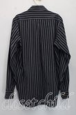 画像2: ヴィヴィアンウエストウッド MAN 中古 / カラーオーブ刺繍ストライプシャツ II(メンズS相当） 黒  H-26-10-18-035-bl-OD-ZH (2)