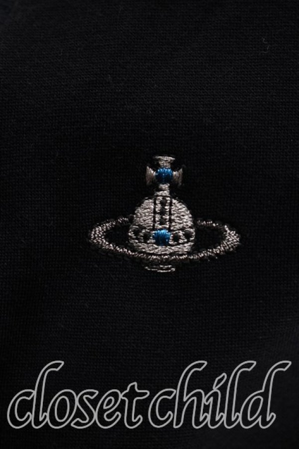 画像6: ヴィヴィアンウエストウッド MAN 中古 / オーブ刺繍カーディガン 48（メンズL相当） 黒  H-26-10-18-048-to-OD-ZH (6)