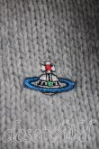 画像6: ヴィヴィアンウエストウッド MAN 中古 / カラーオーブ刺繍Vネックニット M 灰  H-26-10-18-050-to-OD-ZH (6)
