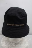 画像3: ヴィヴィアンウエストウッド 中古 / LONDONリップストップバケットハット  黒  H-26-10-18-076-ha-OD-ZH (3)