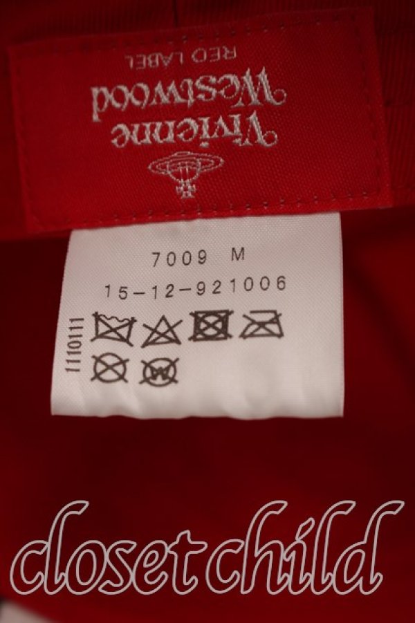 画像5: ヴィヴィアンウエストウッド 中古 / Scriblle Heart　PRINTバケットハット  赤  H-26-10-18-077-ha-OD-ZH (5)