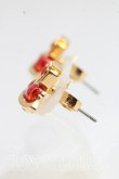 画像2: ヴィヴィアンウエストウッド 中古 / FABIANNAバスレリーフピアス  赤  H-26-10-18-079-er-OD-ZH (2)