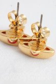 画像4: ヴィヴィアンウエストウッド 中古 / FABIANNAバスレリーフピアス  赤  H-26-10-18-079-er-OD-ZH (4)