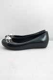 画像3: ヴィヴィアンウエストウッド×Melissa 中古 / ULTRAGIRL XIX AD SAFETY PINフラットシューズ EU37（23.5cm相当） 黒  H-26-10-18-083-sh-OD-ZH (3)