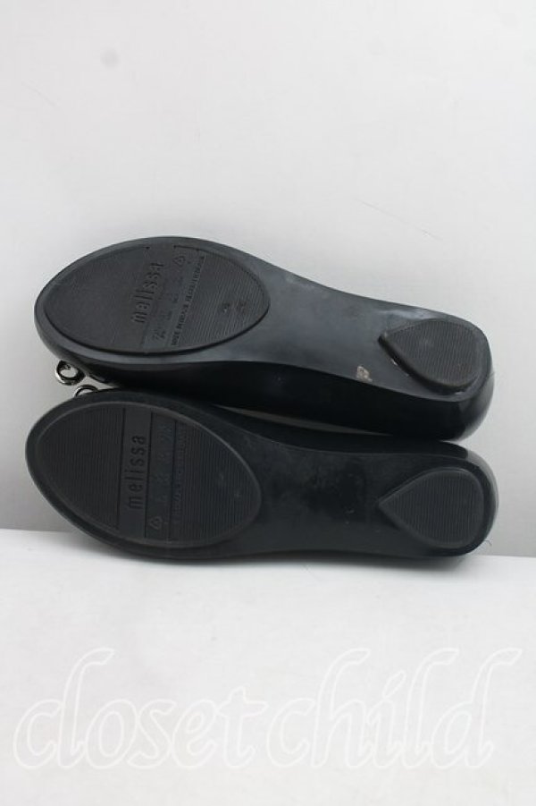 画像5: ヴィヴィアンウエストウッド×Melissa 中古 / ULTRAGIRL XIX AD SAFETY PINフラットシューズ EU37（23.5cm相当） 黒  H-26-10-18-083-sh-OD-ZH (5)