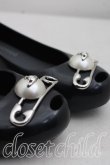 画像6: ヴィヴィアンウエストウッド×Melissa 中古 / ULTRAGIRL XIX AD SAFETY PINフラットシューズ EU37（23.5cm相当） 黒  H-26-10-18-083-sh-OD-ZH (6)