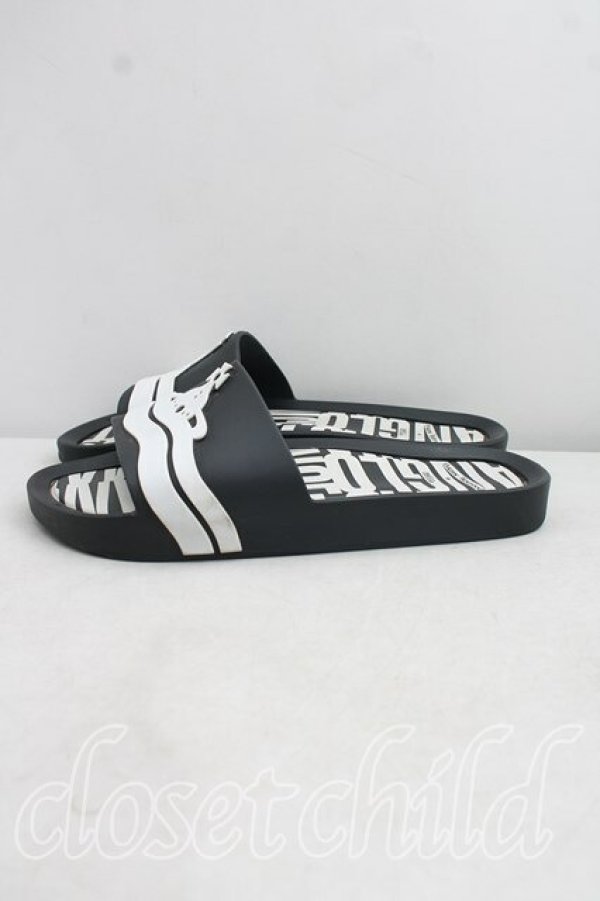 画像3: ヴィヴィアンウエストウッド×Melissa 中古 / BEACH SLIDE ADサンダル EU37（23.5cm相当） 黒  H-26-10-18-084-sh-OD-ZH (3)