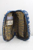 画像3: ANGLOMANIA 中古 / パイル地ヴァニティポーチ  青  H-26-10-18-091-gd-OD-ZH (3)