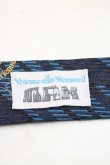 画像3: ヴィヴィアンウエストウッド MAN 中古 / クラウン刺繍レジメンタルネクタイ  青  H-26-10-18-116-gd-OD-ZH (3)