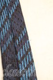 画像4: ヴィヴィアンウエストウッド MAN 中古 / クラウン刺繍レジメンタルネクタイ  青  H-26-10-18-116-gd-OD-ZH (4)