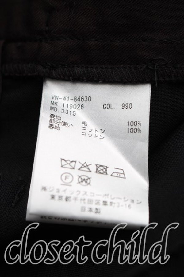 画像4: ヴィヴィアンウエストウッド MAN 中古 / ダブルフロントアシメトリカルパンツ 46（メンズM相当） 黒  H-26-10-18-012-pa-OD-ZH (4)