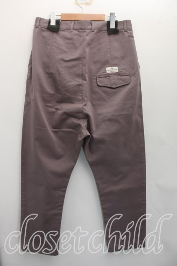 画像2: ヴィヴィアンウエストウッド MAN 中古 / サルエルチノパン 46（メンズM相当） 灰  H-26-10-18-015-pa-OD-ZH (2)