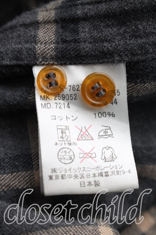 画像4: ヴィヴィアンウエストウッド MAN 中古 / タータンチェックロングシャツ 44（メンズS相当） 灰  H-26-10-25-018-bl-OD-ZH (4)