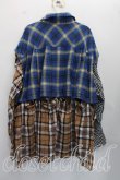 画像2: ヴィヴィアンウエストウッド 中古 / ブロッキングチェックシャツ 00（ワンサイズ） 青ｘ茶  H-26-10-25-019-bl-OD-ZH (2)