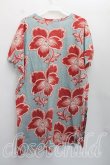 画像2: ヴィヴィアンウエストウッド 中古 / ブロケードフラワーTシャツ 00（ワンサイズ） 青  H-26-10-25-028-ts-OD-ZH (2)