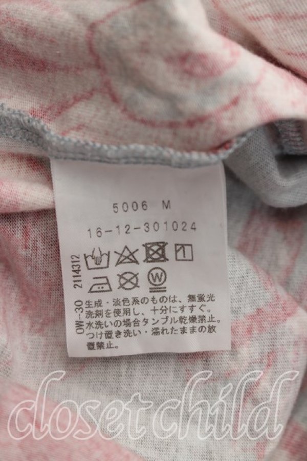画像4: ヴィヴィアンウエストウッド 中古 / ブロケードフラワーTシャツ 00（ワンサイズ） 青  H-26-10-25-028-ts-OD-ZH (4)