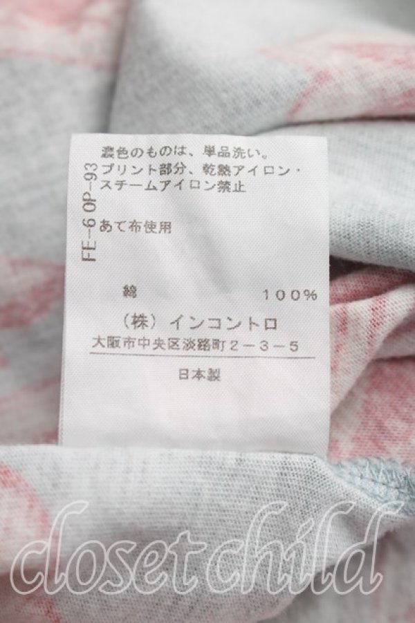 画像5: ヴィヴィアンウエストウッド 中古 / ブロケードフラワーTシャツ 00（ワンサイズ） 青  H-26-10-25-028-ts-OD-ZH (5)