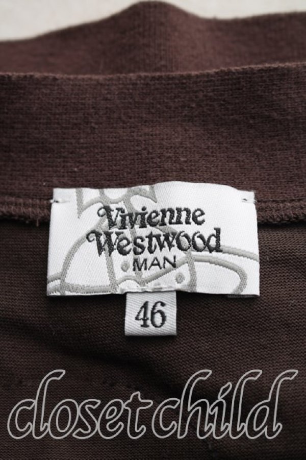画像3: ヴィヴィアンウエストウッド MAN 中古 / スポット柄カーディガン 46（メンズM相当） 茶  H-26-10-25-030-to-OD-ZH (3)