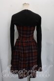 画像2: ヴィヴィアンウエストウッド 中古 / タータンチェック切替ワンピース 2（9号相当） 茶  H-26-10-25-006-op-OD-ZH (2)