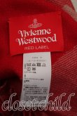 画像2: ヴィヴィアンウエストウッド 中古 / ハーレークイン大判ストール  赤  H-26-10-25-066-gd-OD-ZH (2)