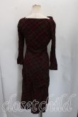 画像2: ヴィヴィアンウエストウッド 中古 / タータンチェック変形ワンピース 40（9号相当） 赤  H-26-10-25-007-op-OD-ZH (2)