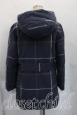 画像2: ヴィヴィアンウエストウッド 中古 / グラフチェックリバーシブルダウンコート 3（11号相当） 紺  H-26-10-25-009-co-OD-ZH (2)