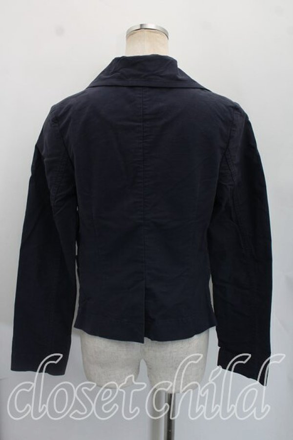 画像2: ANGLOMANIA 中古 / コットンショートジャケット 38（M相当） 紺  H-26-10-25-002-jc-OD-ZH (2)