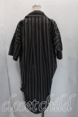 画像2: ANGLOMANIA 中古 / ストライプシャツワンピース 38（M相当） カーキｘ灰  H-26-10-25-015-bl-OD-ZH (2)