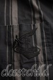 画像8: ANGLOMANIA 中古 / ストライプシャツワンピース 38（M相当） カーキｘ灰  H-26-10-25-015-bl-OD-ZH (8)