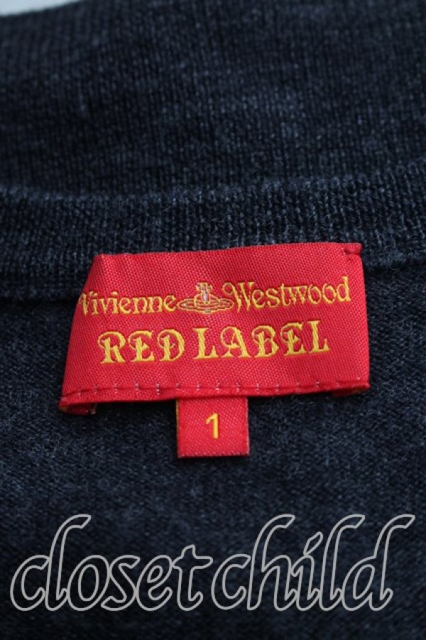 画像3: ヴィヴィアンウエストウッド 中古 / 単色オーブ刺繍カーディガン 1（7号相当） 灰  H-26-11-01-020-to-OD-ZH (3)