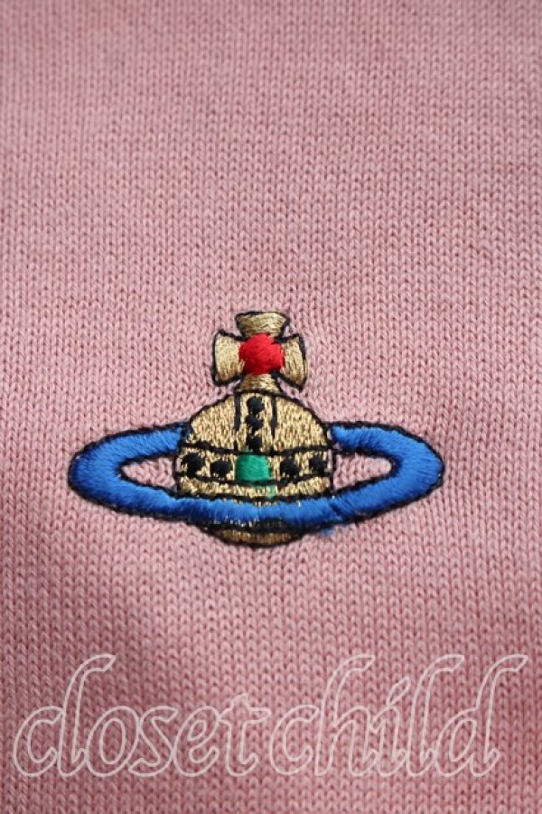 画像5: ヴィヴィアンウエストウッド 中古 / カラーオーブ刺繍カーディガン S ピンク  H-26-11-01-022-to-OD-ZH (5)