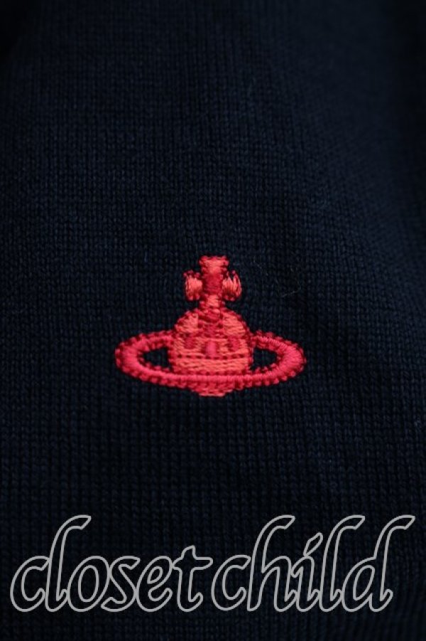 画像6: ヴィヴィアンウエストウッド 中古 / 単色オーブ刺繍カーディガン 1（7号相当） 黒  H-26-11-01-024-to-OD-ZH (6)