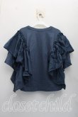 画像2: ヴィヴィアンウエストウッド 中古 / オーガニック天竺フリルトップ 00（ワンサイズ） 青  H-26-11-01-027-to-OD-ZH (2)