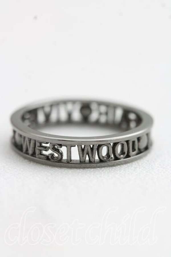画像2: ヴィヴィアンウエストウッド 中古 / WESTMINSTERリング M(12号相当) ガンメタ  H-26-11-01-038-rg-OD-ZH (2)