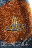 画像2: ヴィヴィアンウエストウッド 中古 / ドット柄マフラー  紺  H-26-11-01-046-gd-OD-ZH (2)