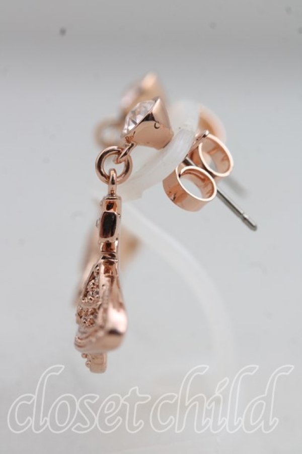 画像2: ヴィヴィアンウエストウッド 中古 / ミニバスドロップピアス  ピンクゴールド  H-26-11-01-048-er-OD-ZH (2)