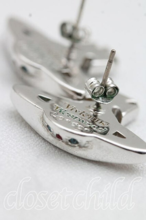 画像4: ヴィヴィアンウエストウッド 中古 / ジャックバスレリーフピアス  シルバー  H-26-11-01-055-er-OD-ZH (4)