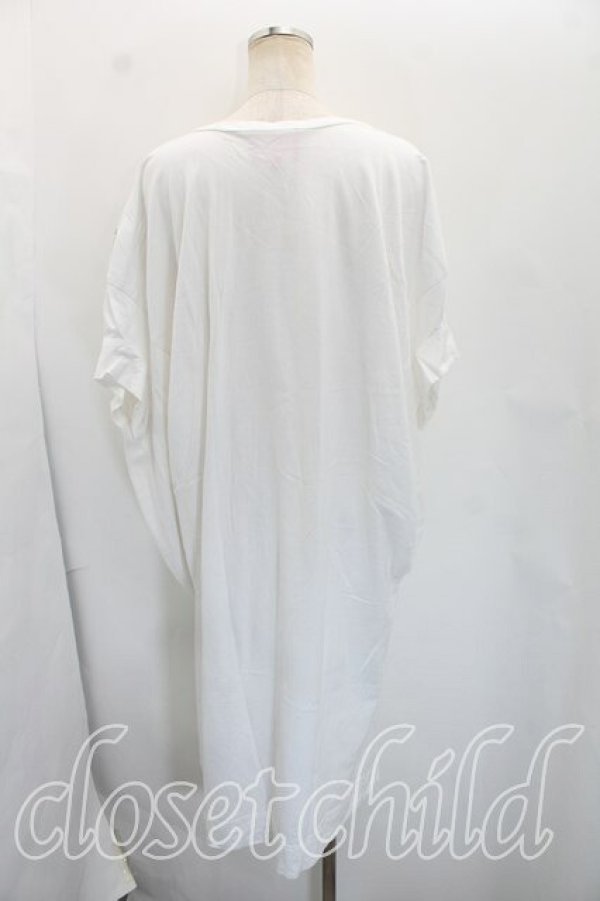 画像2: ヴィヴィアンウエストウッド 中古 / ビッグパールカットソーワンピ 02（9号相当） 白  H-26-11-01-006-op-OD-ZH (2)