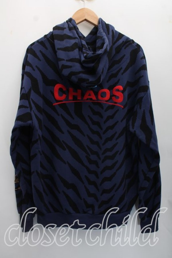 画像2: ヴィヴィアンウエストウッド 中古 / TIGER STRIPESパーカー S 紺  H-26-11-01-071-to-OD-ZH (2)