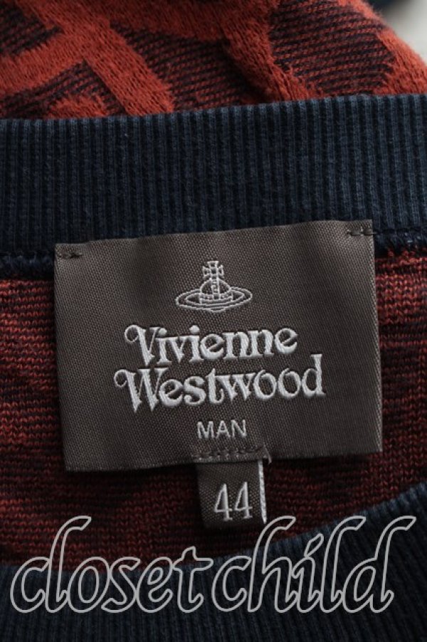 画像3: ヴィヴィアンウエストウッド MAN 中古 / ランダムラインオーブカットソー 44（メンズS相当） 茶  H-26-11-01-077-to-OD-ZH (3)