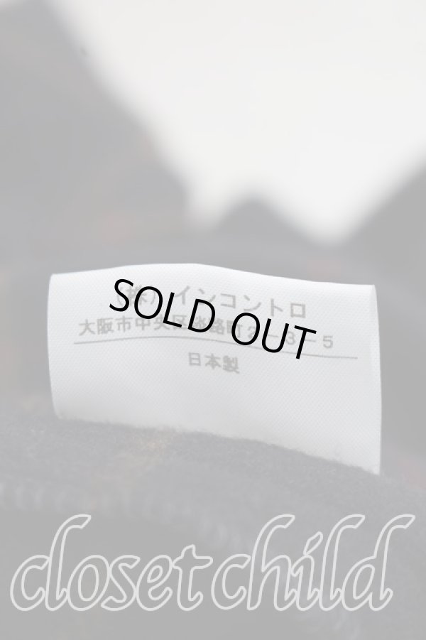 画像5: ANGLOMANIA 中古 / チェックマフラー付キカバーオール 38（M相当） 紺  H-26-11-01-008-co-OD-ZH (5)