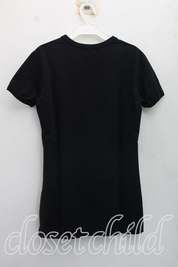 画像2: ANGLOMANIA 中古 / CHAOSプリントTシャツ XS 黒  H-26-11-01-015-ts-OD-ZH (2)