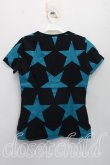 画像2: ヴィヴィアンウエストウッド 中古 / スター柄Tシャツ 1（7号相当） 黒  H-26-11-01-016-ts-OD-ZH (2)