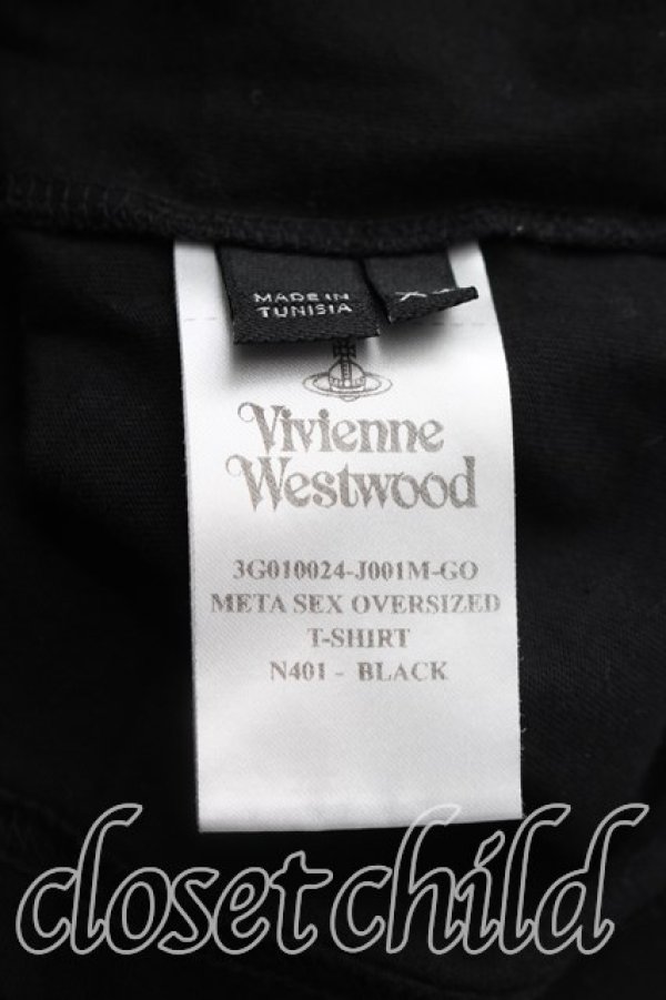 画像4: ヴィヴィアンウエストウッド 中古 / META SEXオーバーサイズTシャツ XS 黒  H-26-11-01-017-ts-OD-ZH (4)
