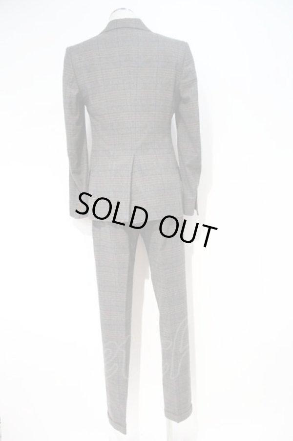 画像2: ヴィヴィアンウエストウッド MAN 中古 / チェックセットアップ    44 ブラウンチェック  I-23-10-25-001-su-HD-ZI (2)