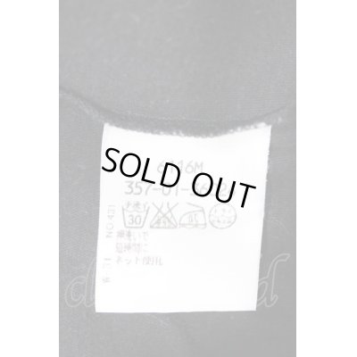 画像4: 【USED】Vivienne Westwood / 裾単色オーブ刺繍半袖カットソー ヴィヴィアンウエストウッド ビビアン   3 黒x赤 【中古】 I-23-12-26-015-to-HD-ZI