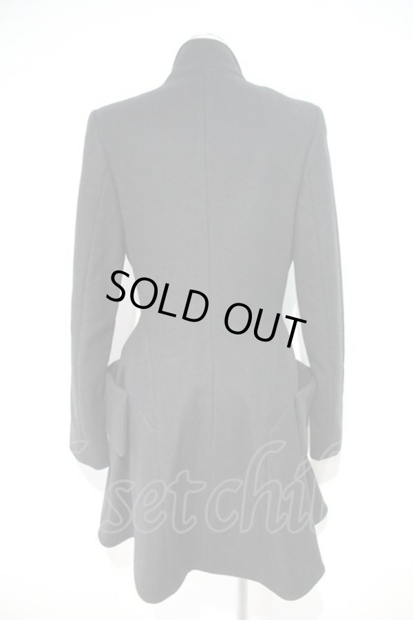 画像2: ANGLOMANIA 中古 / フレアーコート    40 黒  I-24-01-13-002-op-HD-ZI (2)