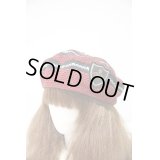 【USED】Vivienne Westwood / HAT/パイソンストライプベレー帽 ヴィヴィアンウエストウッド ビビアン  赤X黒X白 【中古】 I-24-01-24-041-ha-HD-ZI