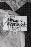 画像3: ヴィヴィアンウエストウッド MAN 中古 / グレンチェックロングコート    44 グレー  I-24-01-24-025-co-HD-ZI (3)